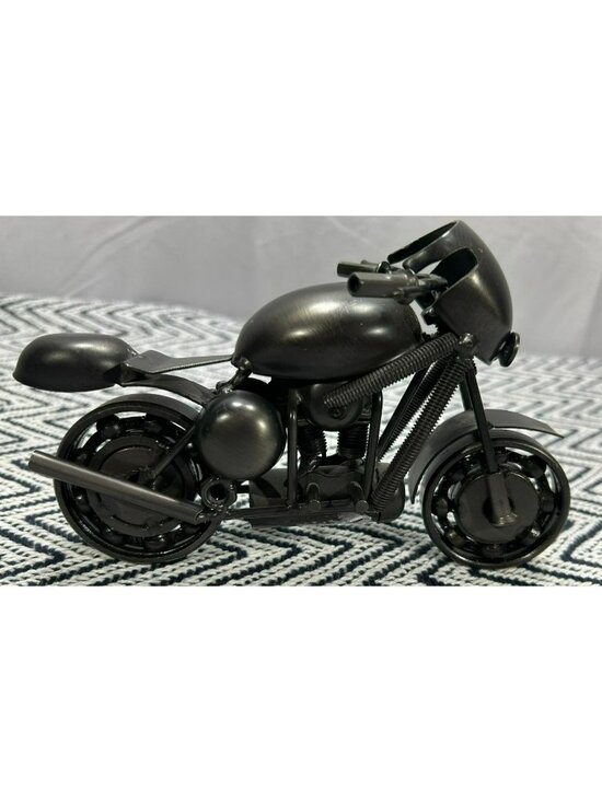Other - Unique Scrap Metal Black Motorcycle Miniature Desk Decor Model